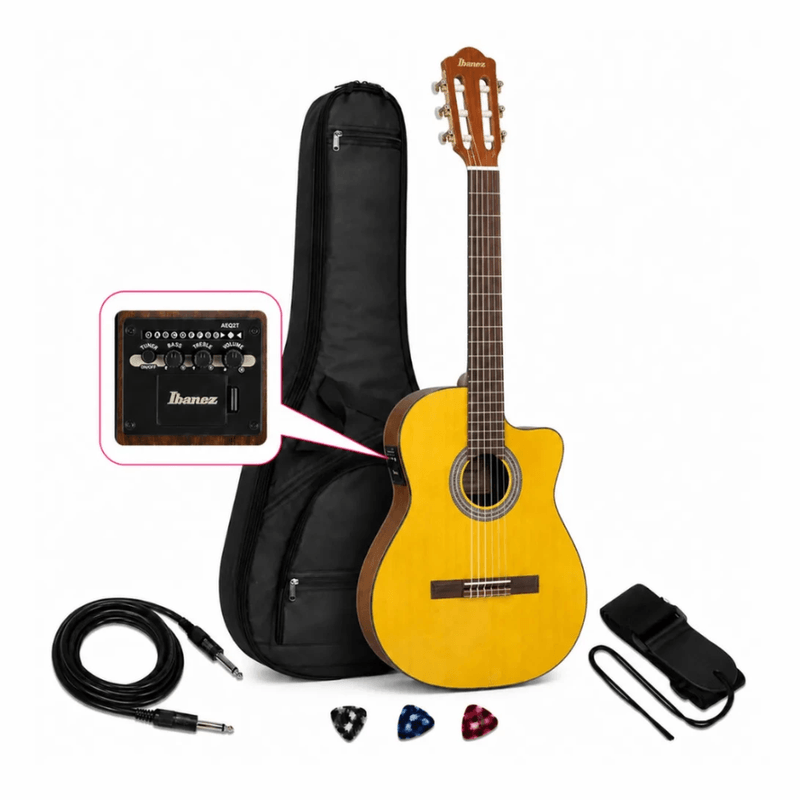 Guitarra Ibanez GA3ECE electroacústica 19 trastes amber frontal