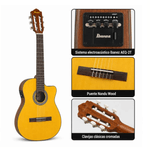 Guitarra Ibanez GA3ECE electroacústica 19 trastes amber detalles