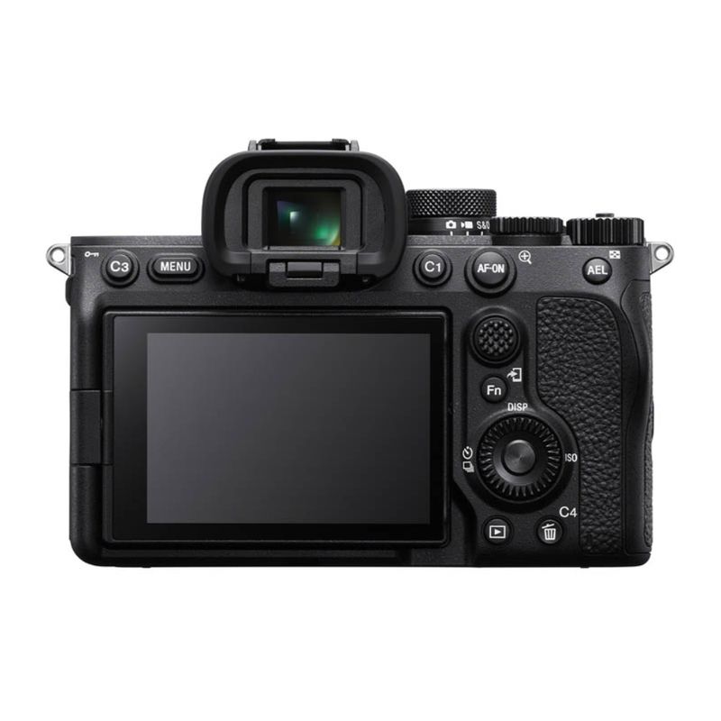 Cámara Sony Alpha ILCE-7M4M 33MP con lente 28-70mm II negro dorsal