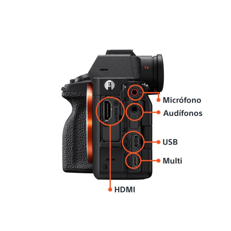 Cámara Sony Alpha ILCE-7M4M 33MP negro especificaciones