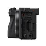 Cámara Sony ILCE-6700K APS-C 26MP 4K con lente 16-50mm II negro lateral
