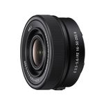 Lente Sony 16-50mm II negro frontal oblicuo