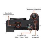 Cámara Sony ILCE-6700K APS-C 26MP 4K con lente 16-50mm II negro partes