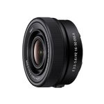 Lente Sony 16-50mm II negro frontal oblicuo