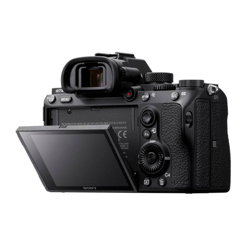 Cámara Sony Alpha ILCE-7M3M 24.2MP + lente 28-70mm II negro dorsal oblicuo
