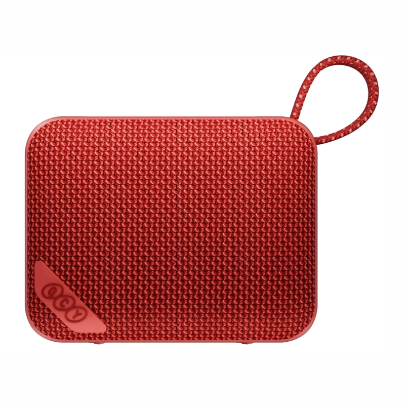 Parlante QCY SP2 5W Bluetooth 5.3 IP67 hasta 17 h rojo frontal