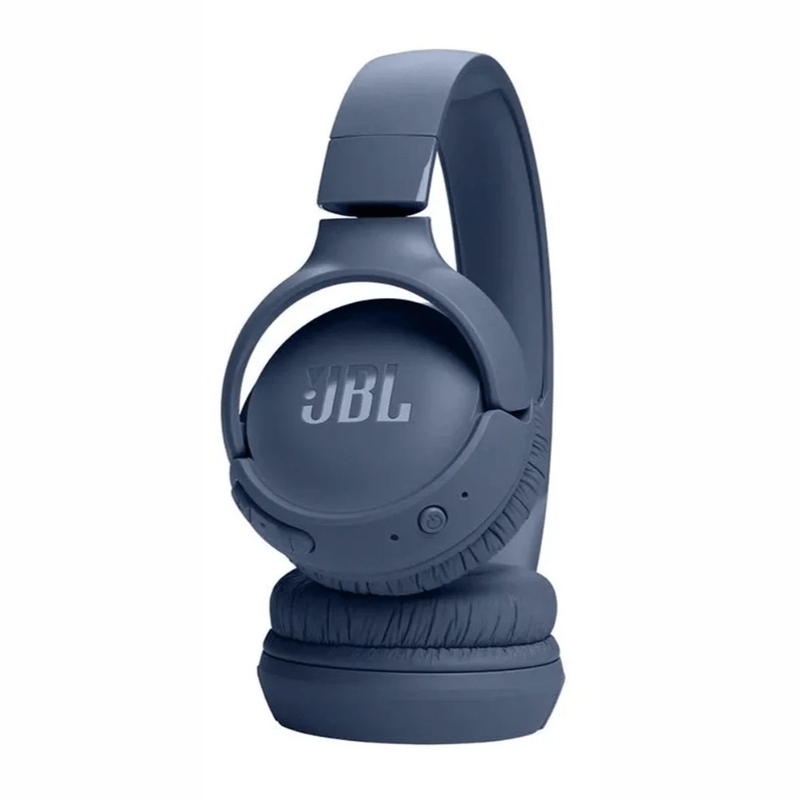 Audífonos JBL Tune 520BT on ear Bluetooth 5.3 57 h azul lateral