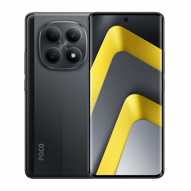 Celular Xiaomi POCO M8 256 GB 8 GB RAM 50 MP 5G negro frontal