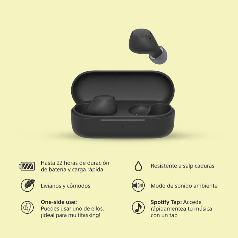Audífonos Sony WF-C510 TWS Bluetooth 5.3 IPX4 22 h especificaciones