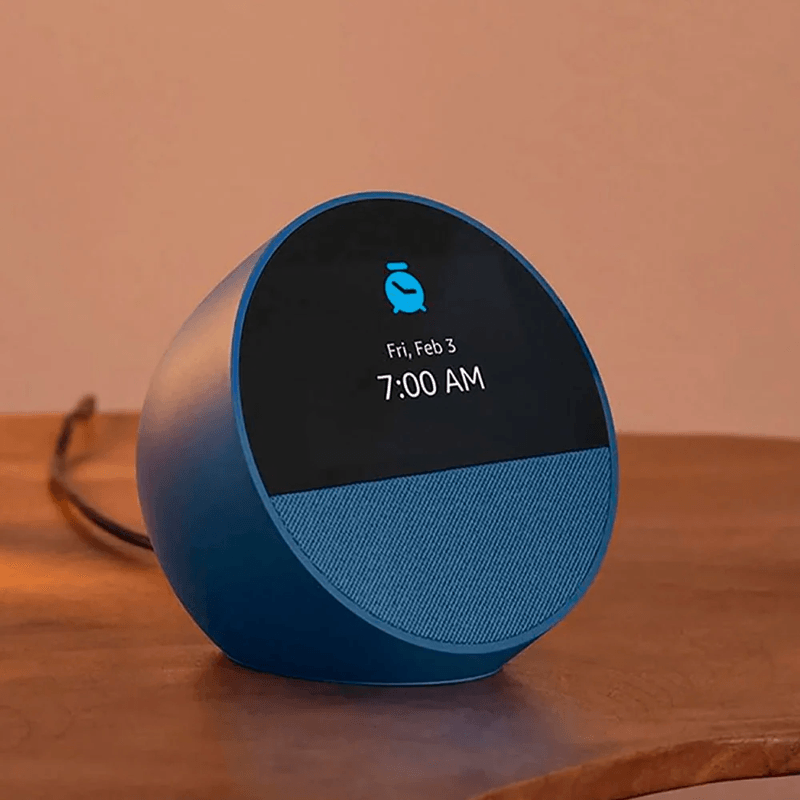 Amazon Echo Spot 2024 Alexa Bluetooth 5.0 Wi-Fi 5 azul adaptador AC 15 W