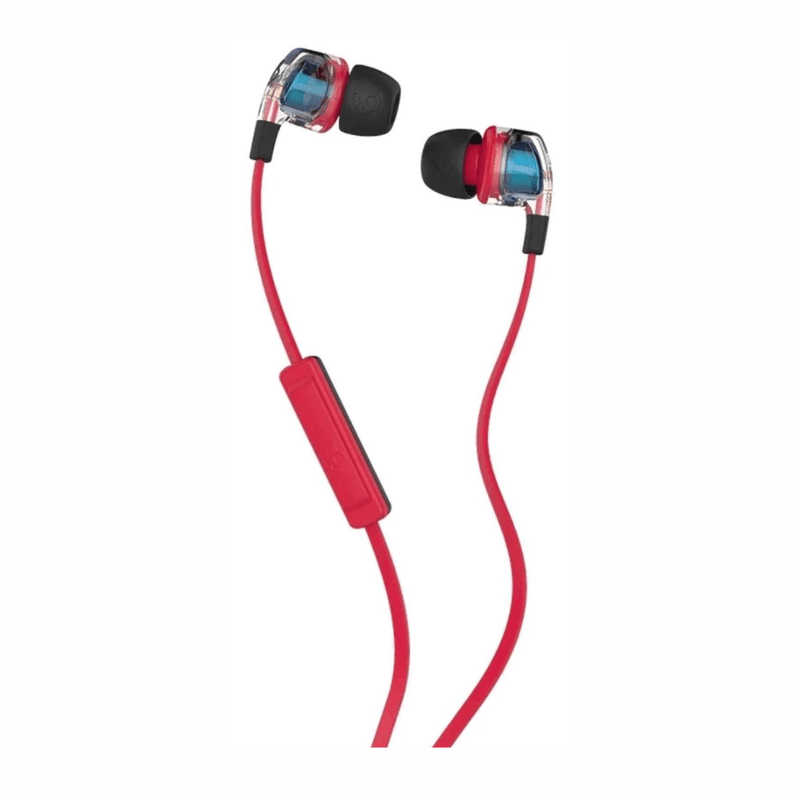 Audífonos Skullcandy Smokin Buds 2 3.5 mm azul con rojo frontal