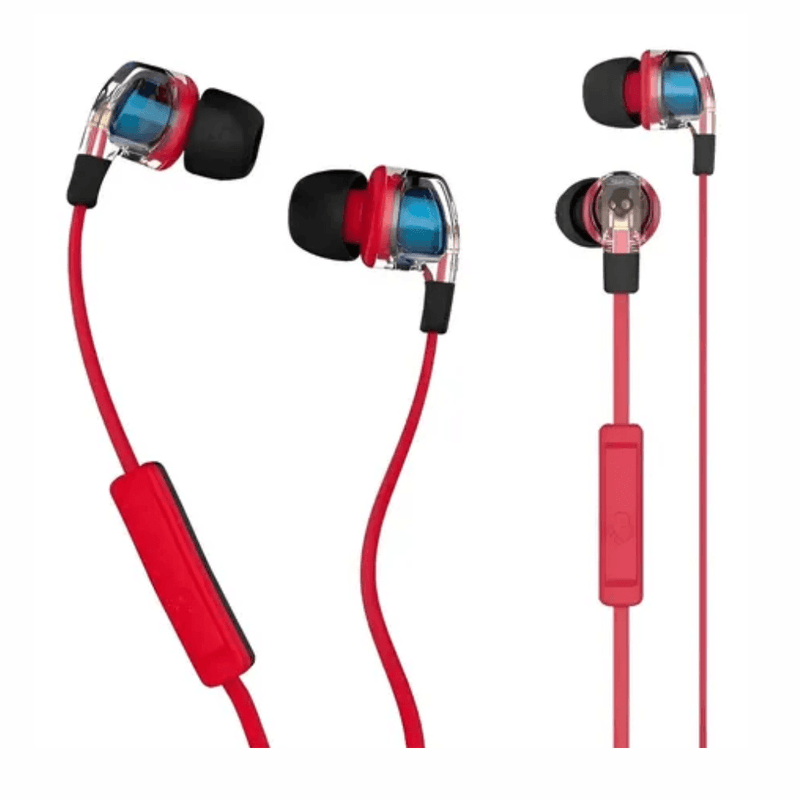Audífonos Skullcandy Smokin Buds 2 3.5 mm azul con rojo diseño in ear