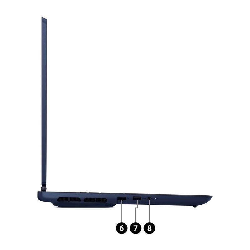 Laptop Dell Alienware Aurora 16" Core 7 RTX 5050 negro lateral