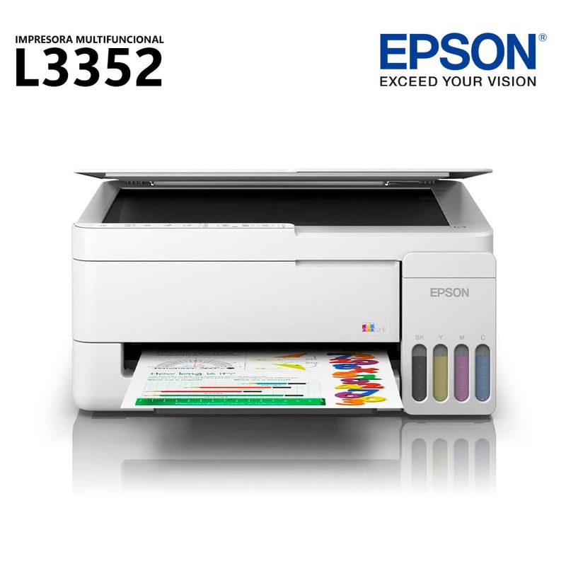 Impresora multifuncional Epson EcoTank L3352 frontal