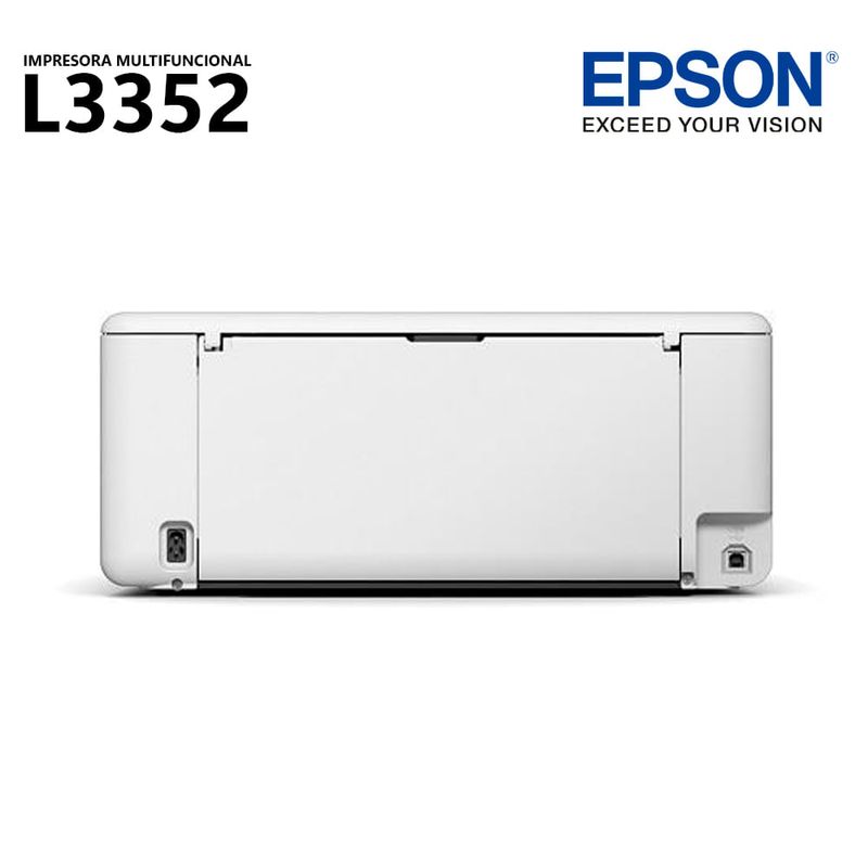 Impresora multifuncional Epson EcoTank L3352 dorsal