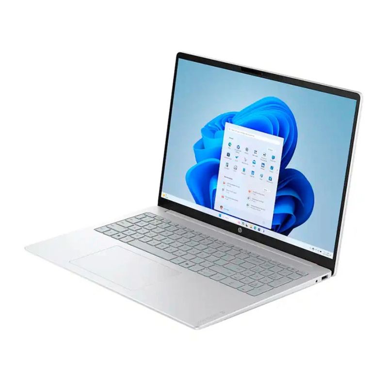Laptop HP OmniBook 3 16" Ryzen AI 5 16GB RAM 256GB SSD gris frontal oblicuo