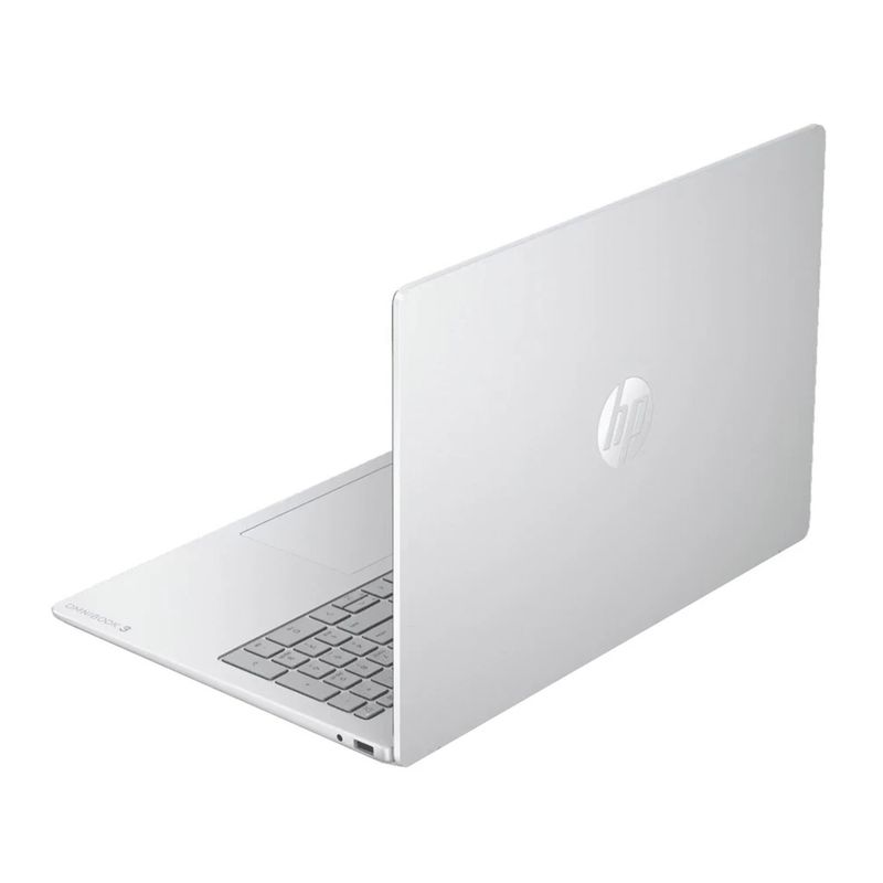 Laptop HP OmniBook 3 16" Ryzen AI 5 16GB RAM 256GB SSD gris dorsal oblicuo