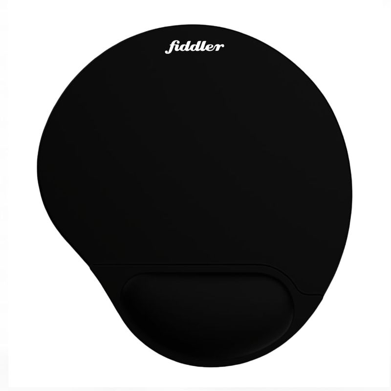 Mouse pad Fiddler FD-MP01 soporte gel negro frontal