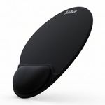 Mouse pad Fiddler FD-MP01 soporte gel negro frontal oblicuo