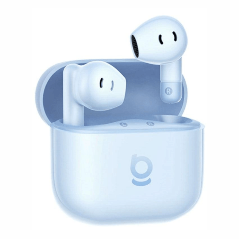 Audífonos Baseus Bass BS2 Lite Bluetooth 6.0 IP55 celeste frontal