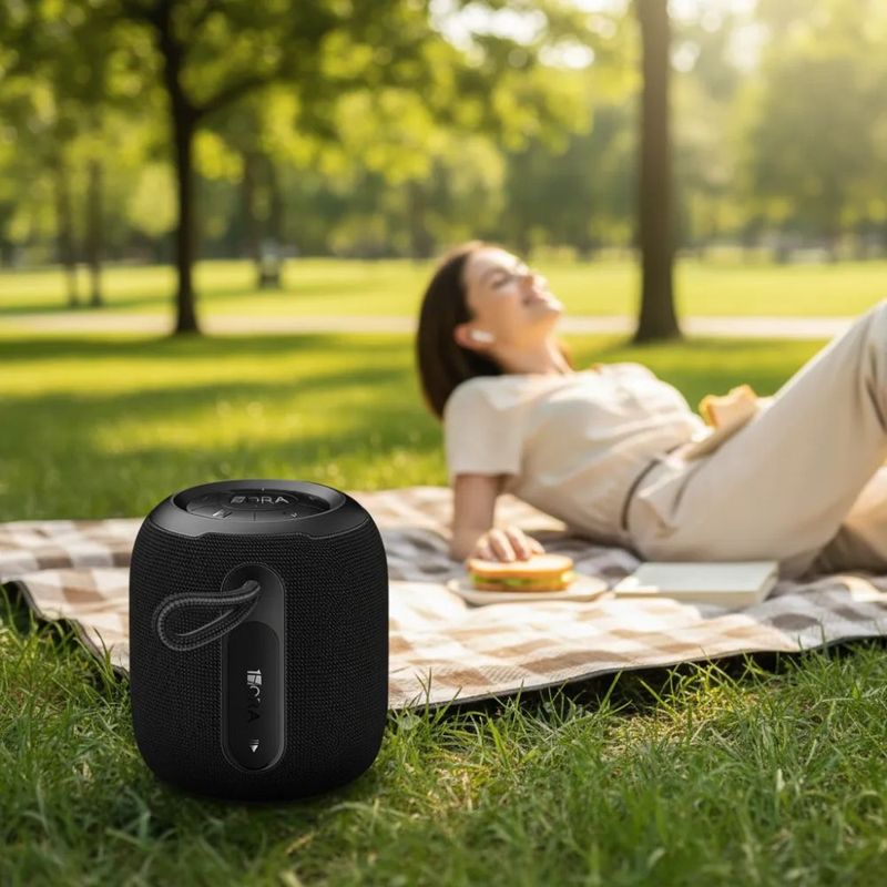Parlante 1Hora BOC243N 7 W Bluetooth 5.3 10 h FM negro portátil