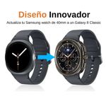 Case URVOI para Samsung Galaxy Watch 8 44 mm naranja frontal oblicuo