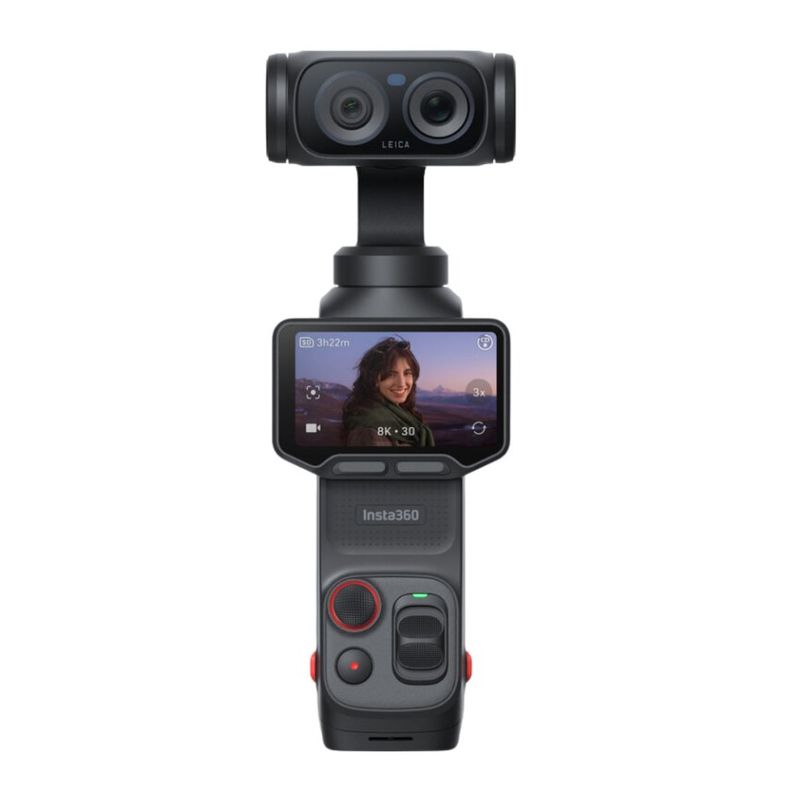 Cámara Insta360 Luna Ultra Standard Bundle 8K 120MP negro frontal