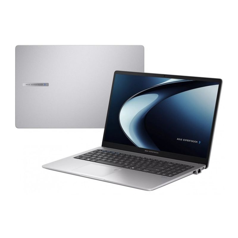 Laptop Asus PM1503CDA Ryzen 5 16GB 512GB gris frontal oblicuo