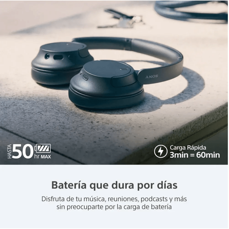 Audífonos Sony WH-CH720N over ear ANC Bluetooth 5.2 azul gran bateria