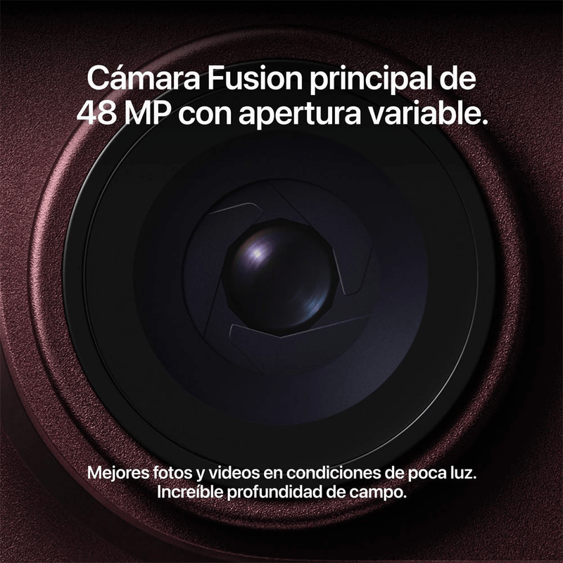iPhone 18 Pro Max 256GB 12GB RAM 5G eSIM 6.9" burgundy cámaras Fusion de 48MP