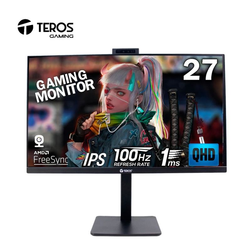 Monitor TEROS TE-2715CS 27" IPS QHD 100Hz 1ms HDMI negro