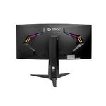 Monitor gamer curvo TEROS TE-3412G 34” UWQHD 180 Hz frontal dorsal
