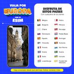 eSIM MIFI Europa 20 países con 30 GB por 30 días cobertura
