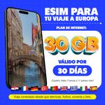 eSIM MIFI Europa 20 países con 30 GB por 30 días datos