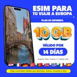 eSIM MIFI Europa 20 países con 10 GB por 14 días garantía