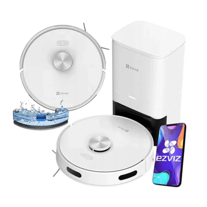 Aspiradora robot EZVIZ RE4 Plus 4000 Pa LiDAR blanco aplicación EZVIZ