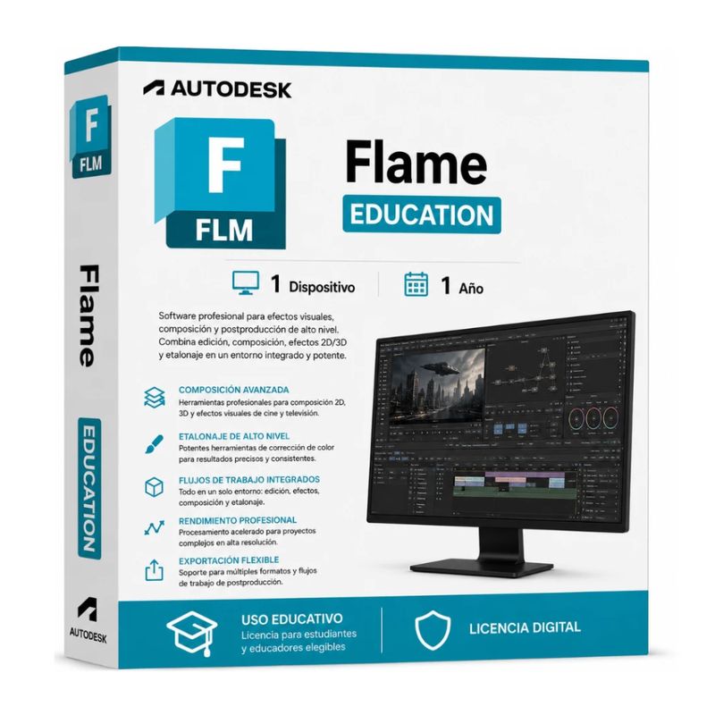 Licencia Autodesk Flame Education 1 Año