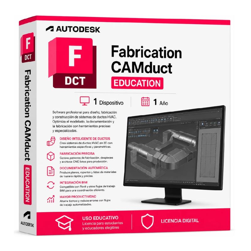 Licencia Autodesk Fabrication CAMduct 1 Año