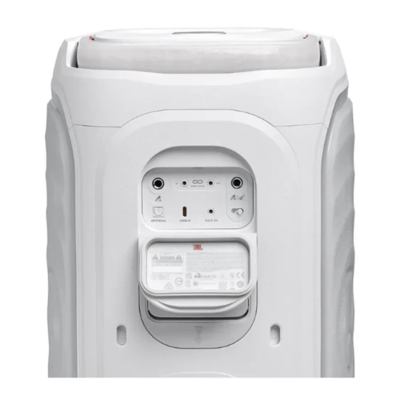 Parlante torre JBL PartyBox 130 200W Bluetooth 6.0 blanco posterior