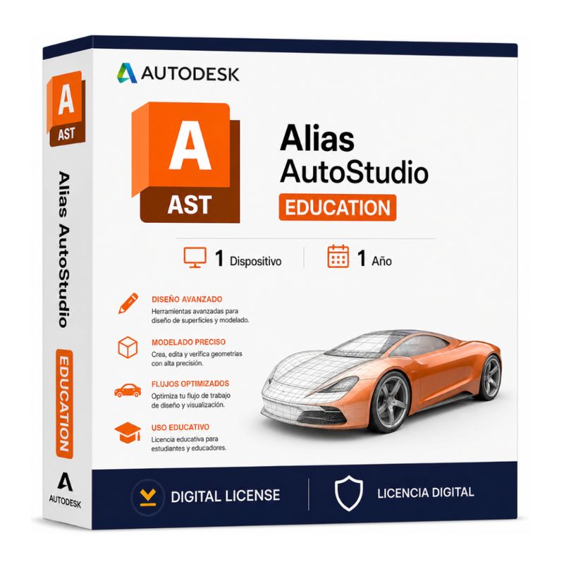 Licencia Autodesk Alias AutoStudio 1 Año 1 Dispositivo