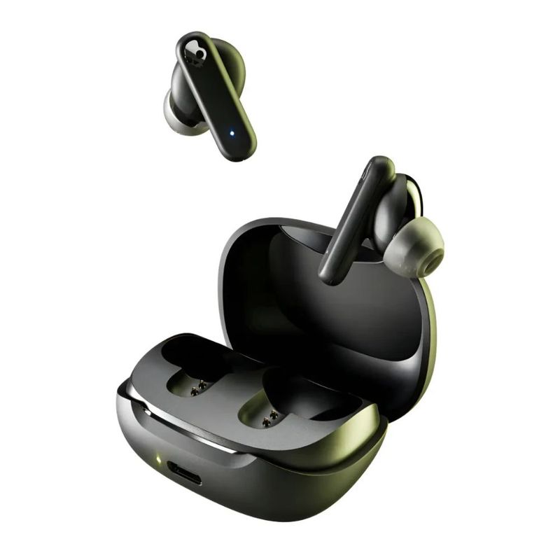 Audífonos Skullcandy Smokin Buds True Wireless IPX4 negro oblicuo