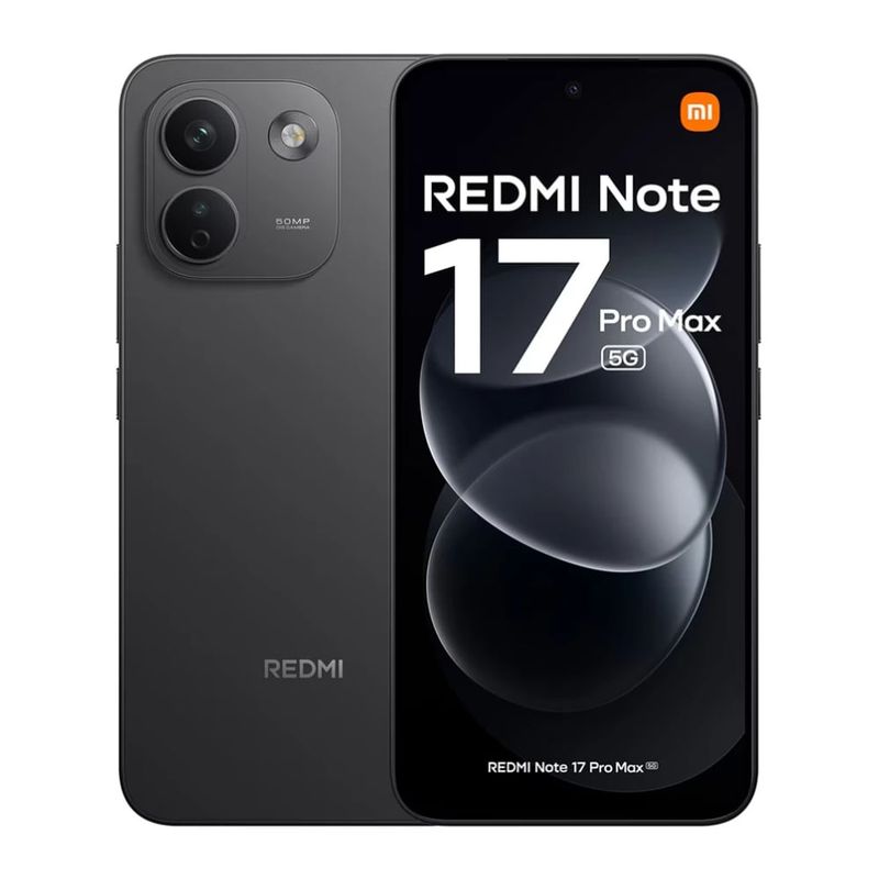 Xiaomi Redmi Note 17 Pro Max 5G 256GB Negro frontal y dorsal