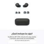Audífonos Sony WF-C510 True Wireless IPX4 negro contenido de caja