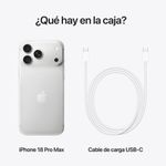 iPhone 18 Pro Max 256 GB 12 GB RAM 48 MP 6.9" silver contenido de caja
