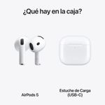 Audífonos Apple AirPods 5 TWS Bluetooth ANC IP57 blanco contenido de caja