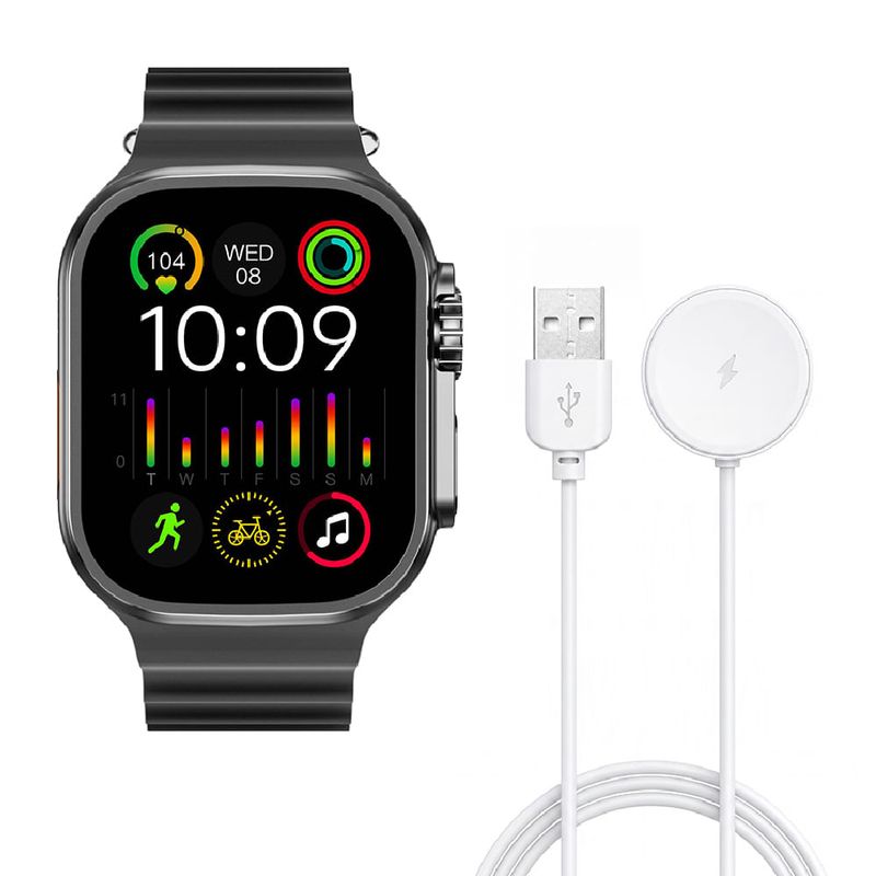 Smartwatch Miccell SM06 con 3 correas negro contenido