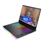 Laptop HP Omen Max 16 Core Ultra 7 RTX 5080 negro frontal oblicuo