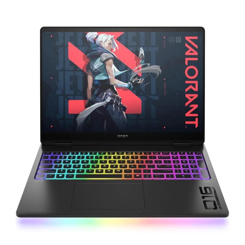 Laptop HP Omen Max 16 Core Ultra 7 RTX 5080 negro frontal