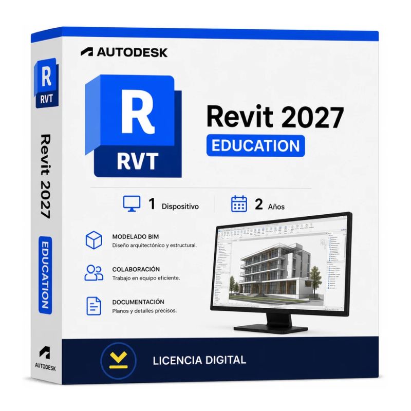 Licencia Autodesk Revit 2027 Education 2 Años