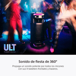 Parlante Sony ULT Tower 10 SRS-ULT1000 1000W negro sonido de fiesta